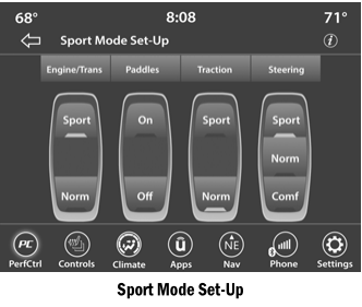 Dodge Charger. Sport Mode